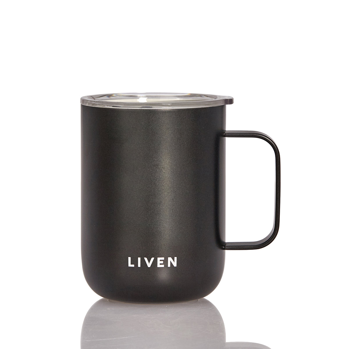 Liven Glow™ Ceramic-Coated Stainless Steel Camp Mug 16 oz